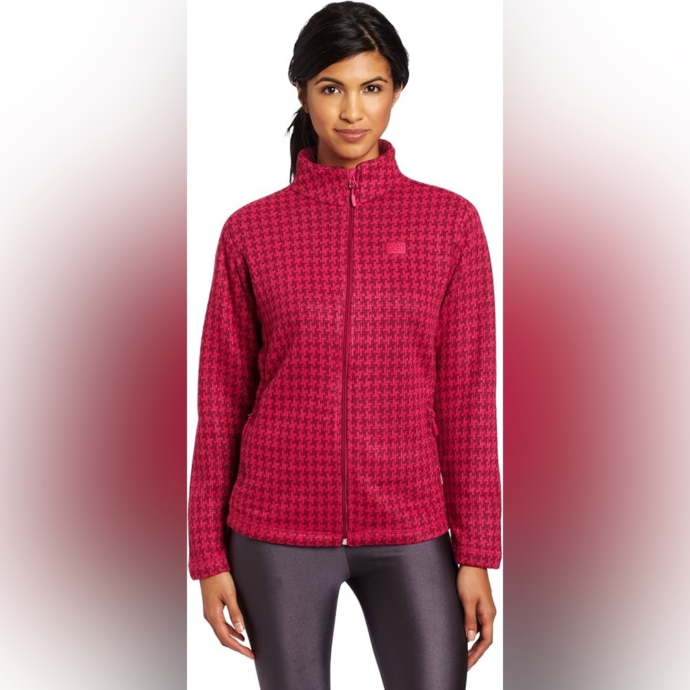 Helly Hansen Hot Pink & Magenta Houndstooth Layering Jacket
